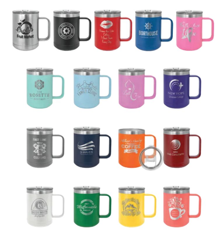 Polar Camel 15 oz. Vacuum Insulated Mug with Slider Lid