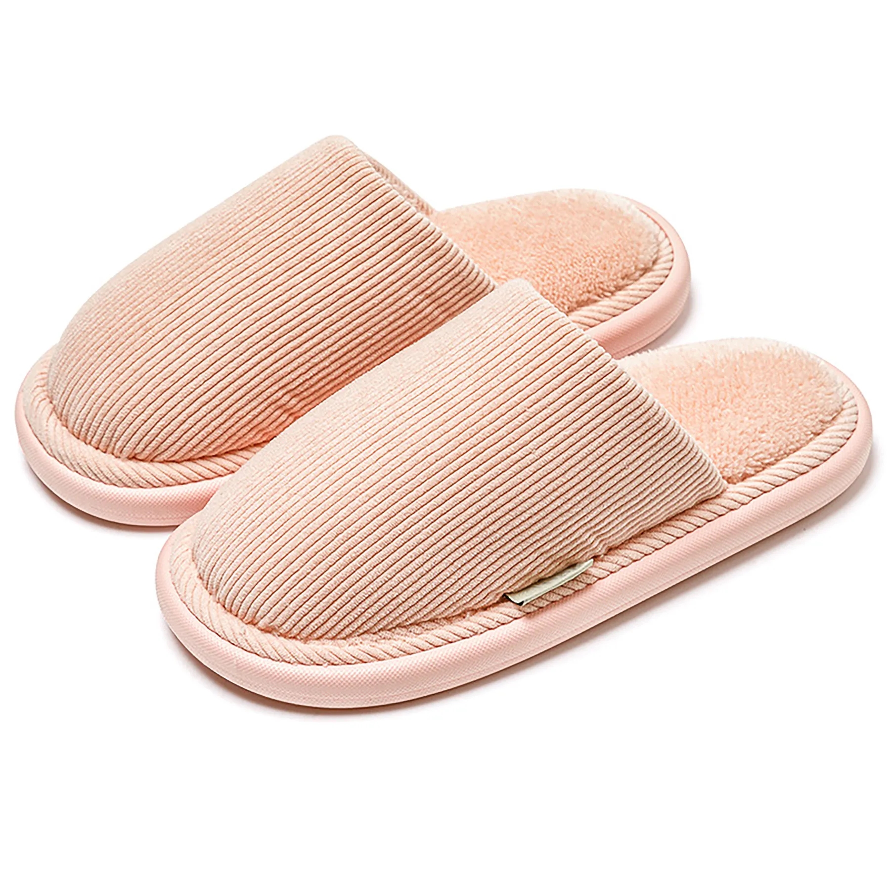 Plush Solid Color With Cotton Slippers 9