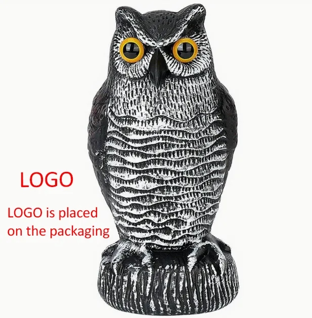 Realistic Owl Decoy for Bird Control ?C Weatherproof Garden Protector Deterrent for Pigeons & Crows 1