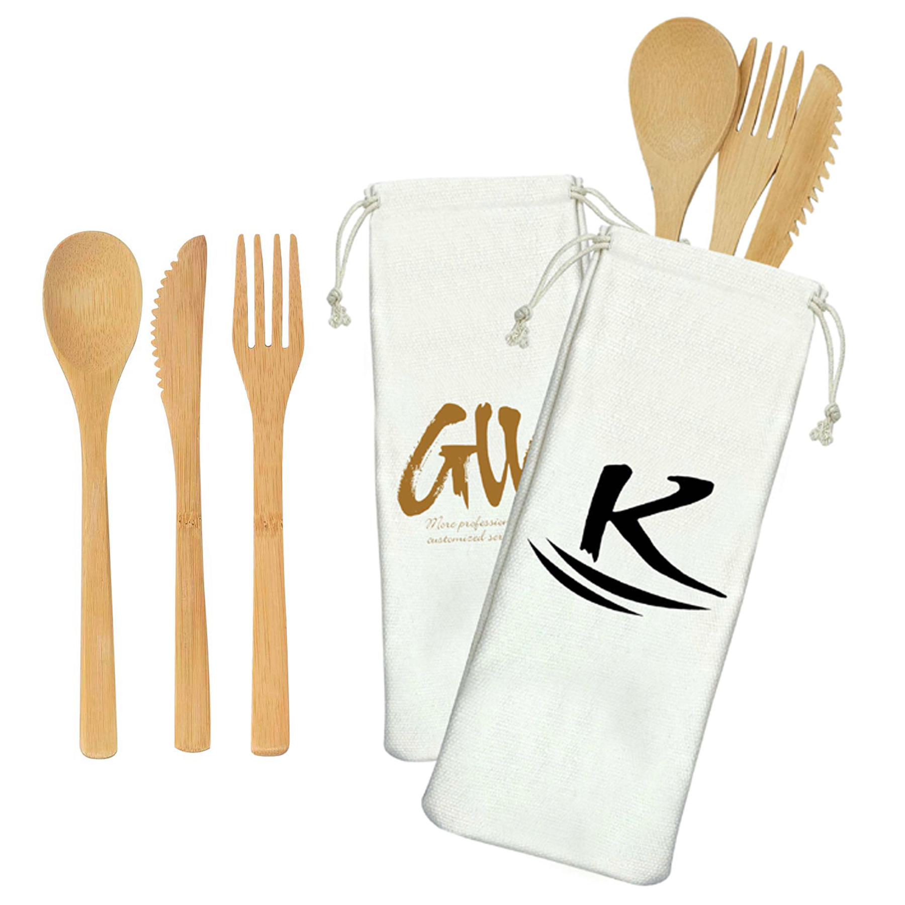 Bamboo Utensil Set Dinnerware 1