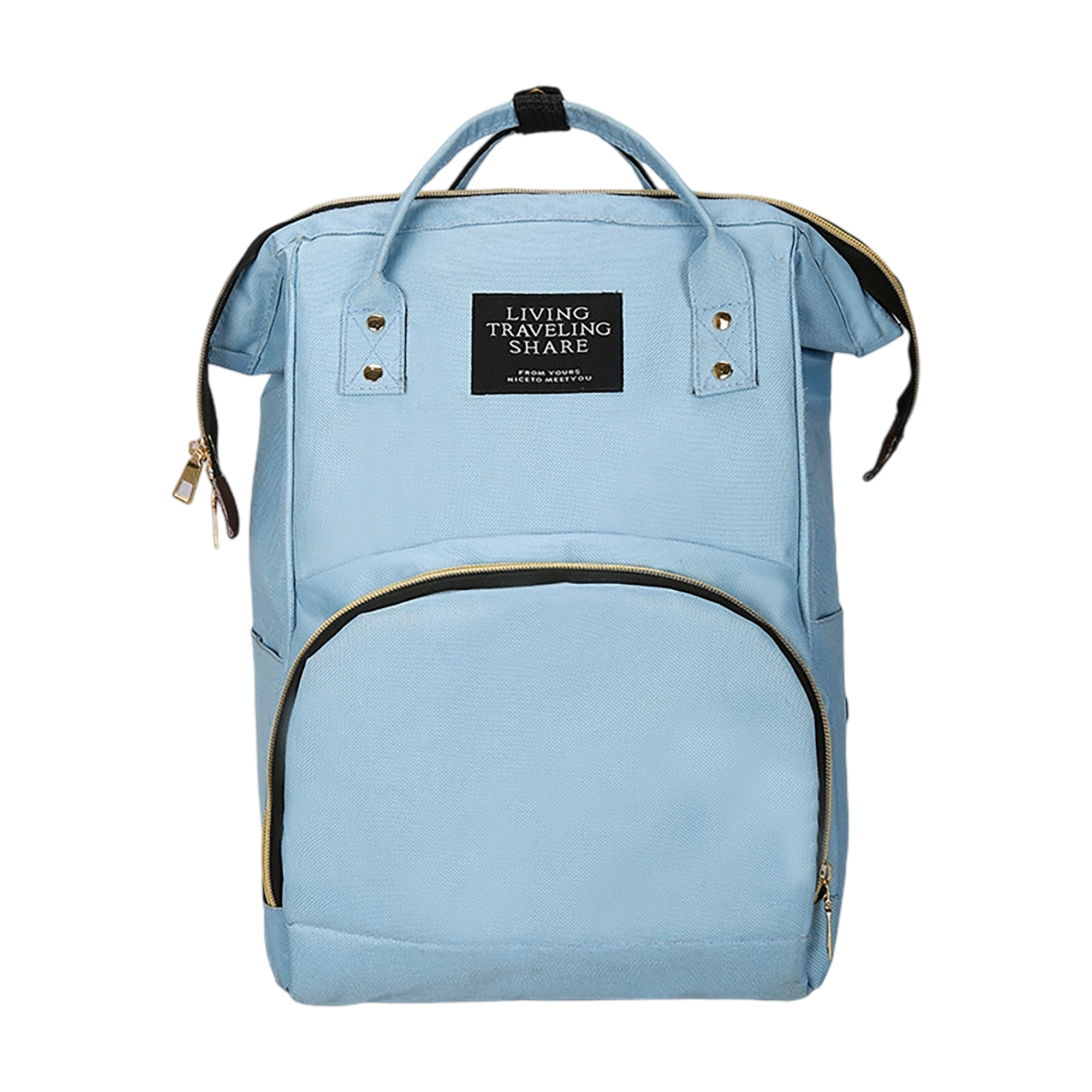 Waterproof Diaper Backpack With Wide Opening 10.7" Length x 8.3" Width x 16.6" Height 11