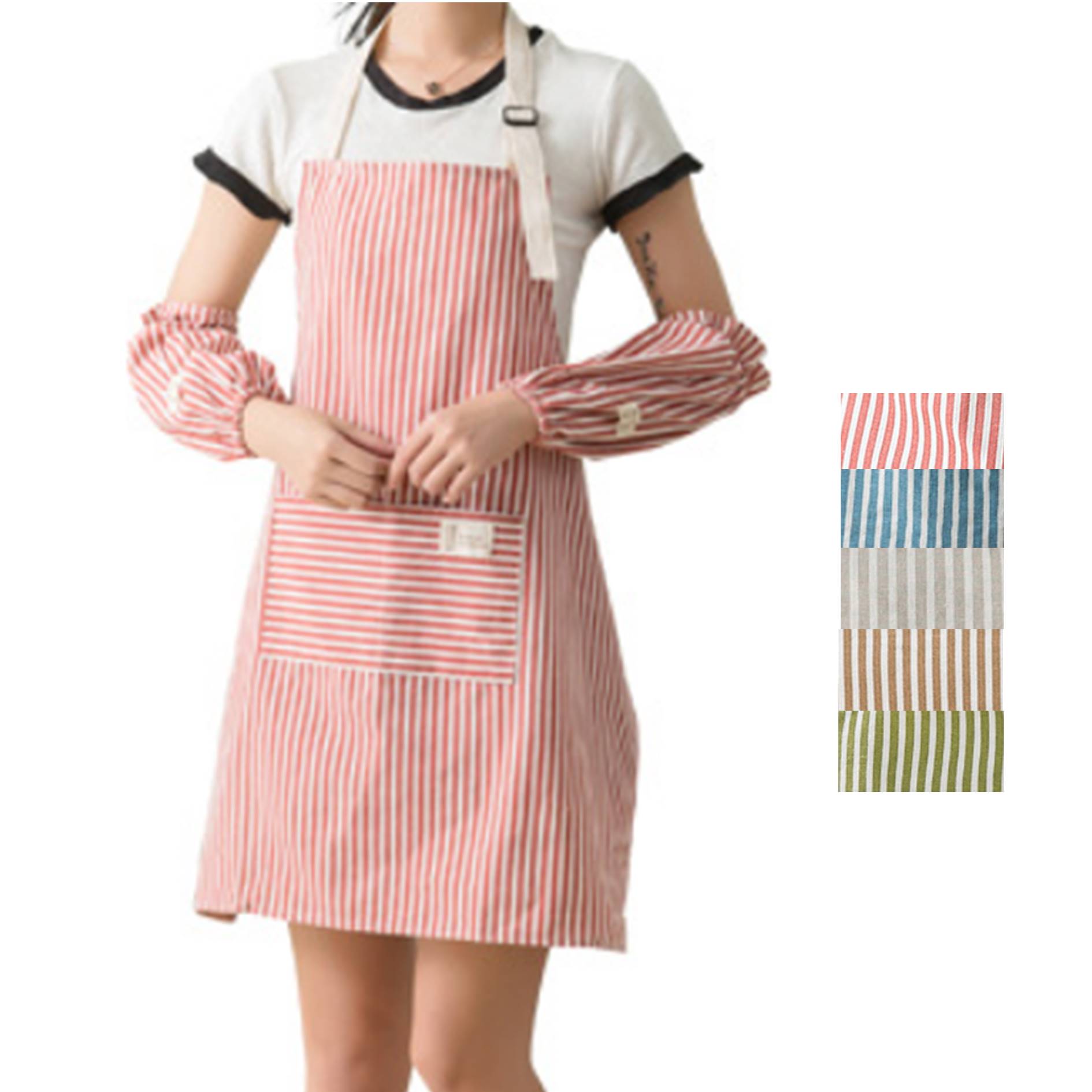 Custom Cotton Hemp Apron With Pockets 2