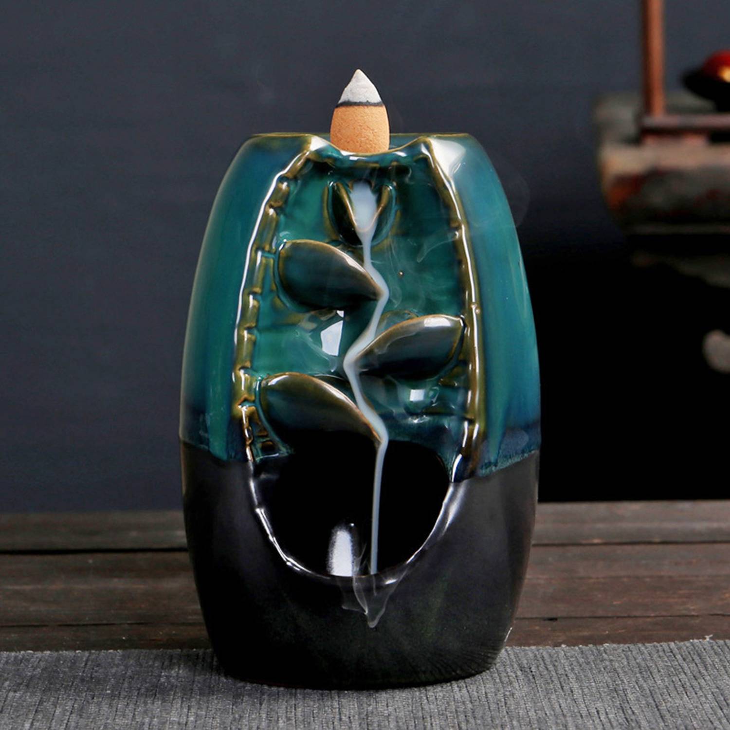 Decoration Aromatic Ceramic Backflow Incense Burner 8