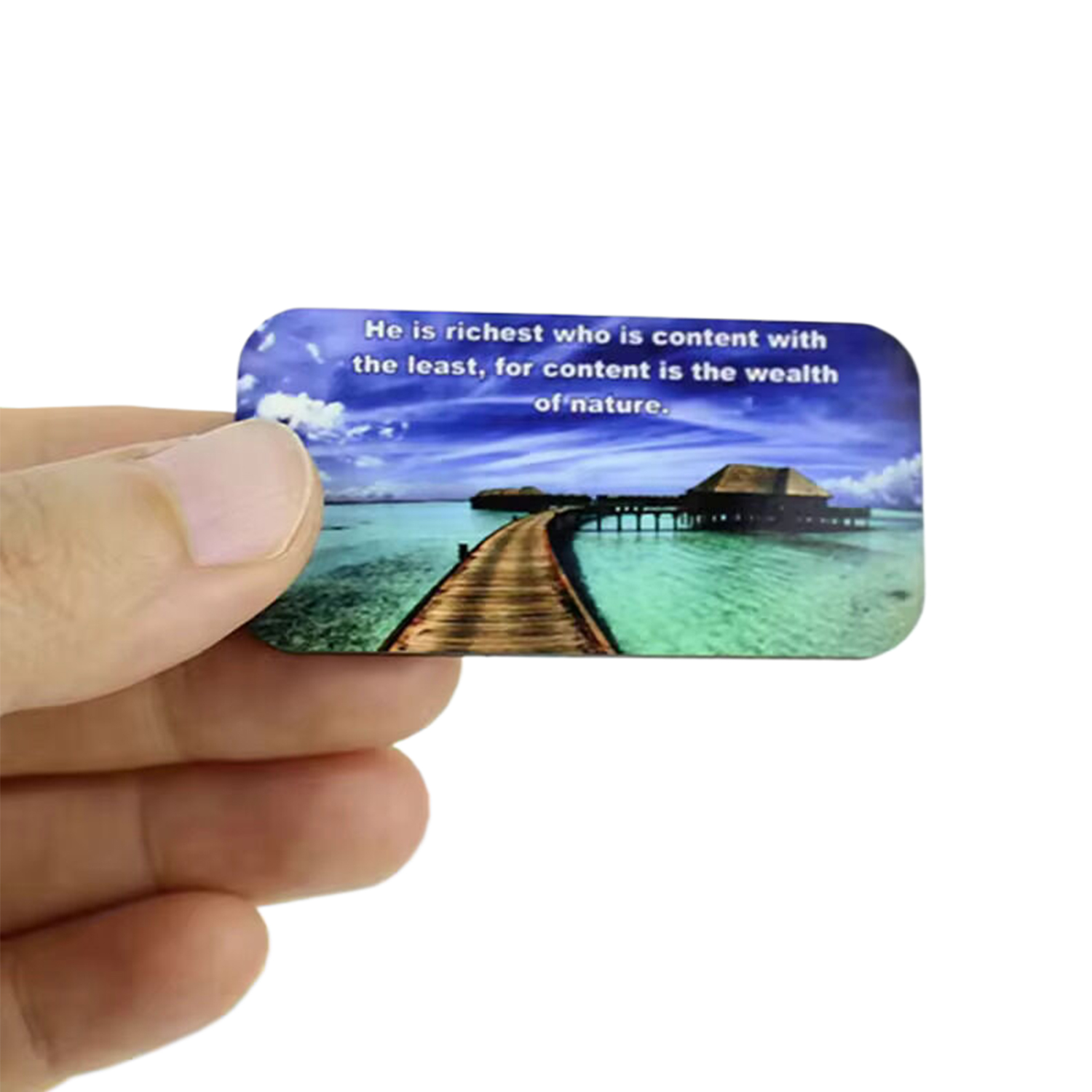 Rectangle Shaped Sublimation MDF Fridge Magnet 2
