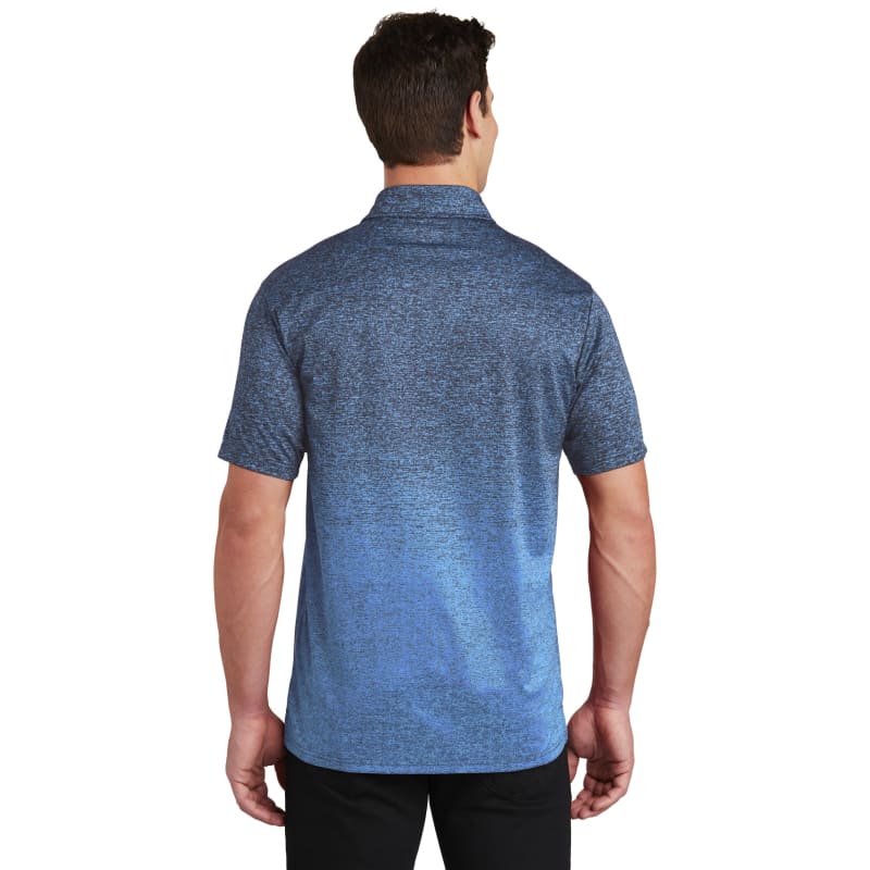 Sport-Tek Ombre Heather Polo. 1