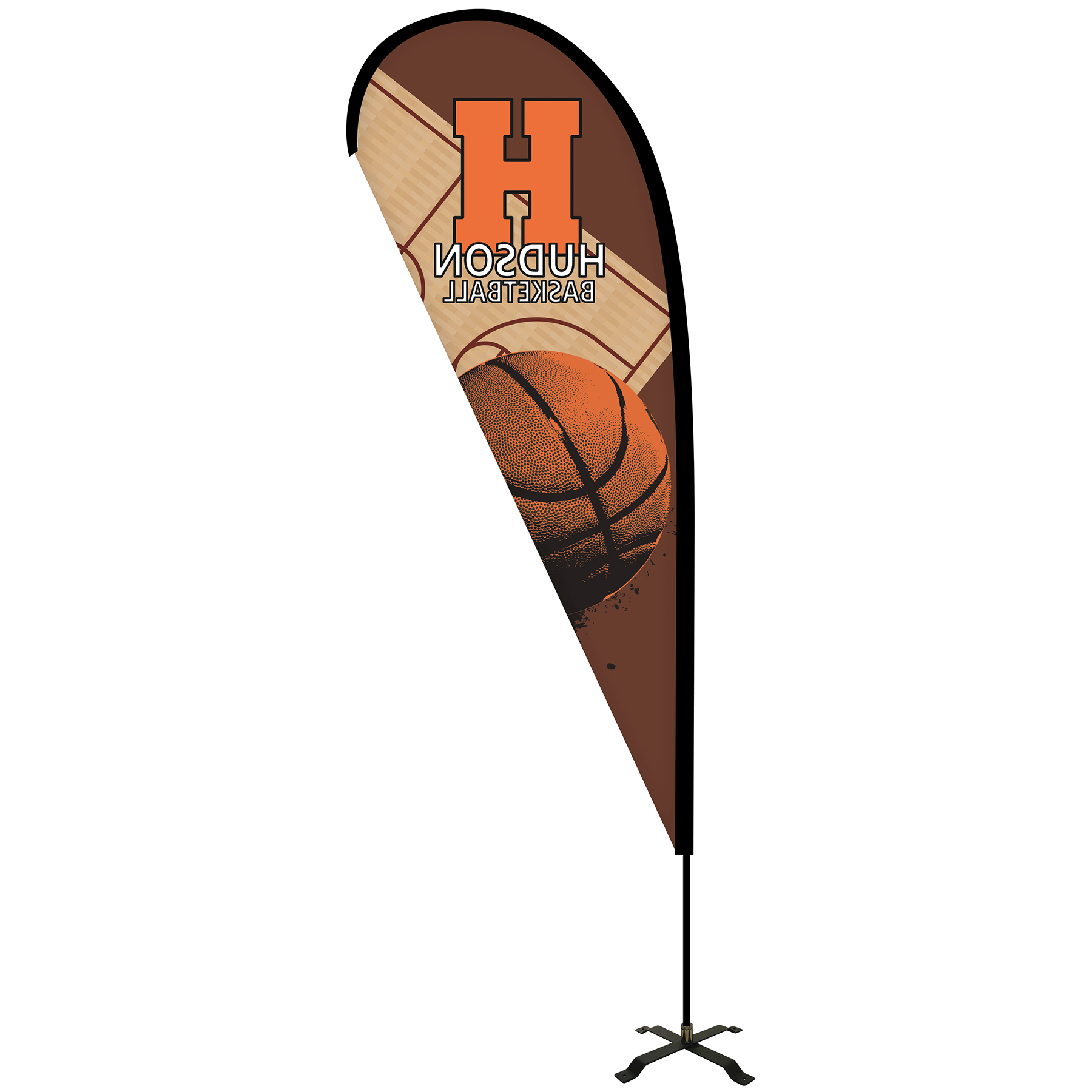 10' Portable Single Reverse Teardrop Kit with Cross Base 22