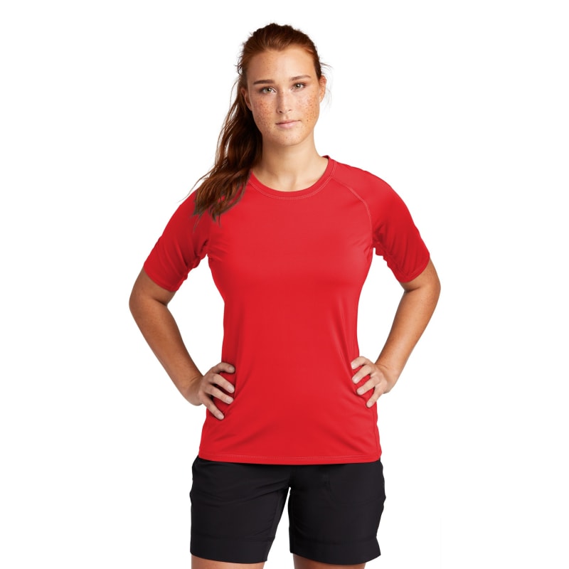 Sport-Tek Women's Rashguard Tee. 14
