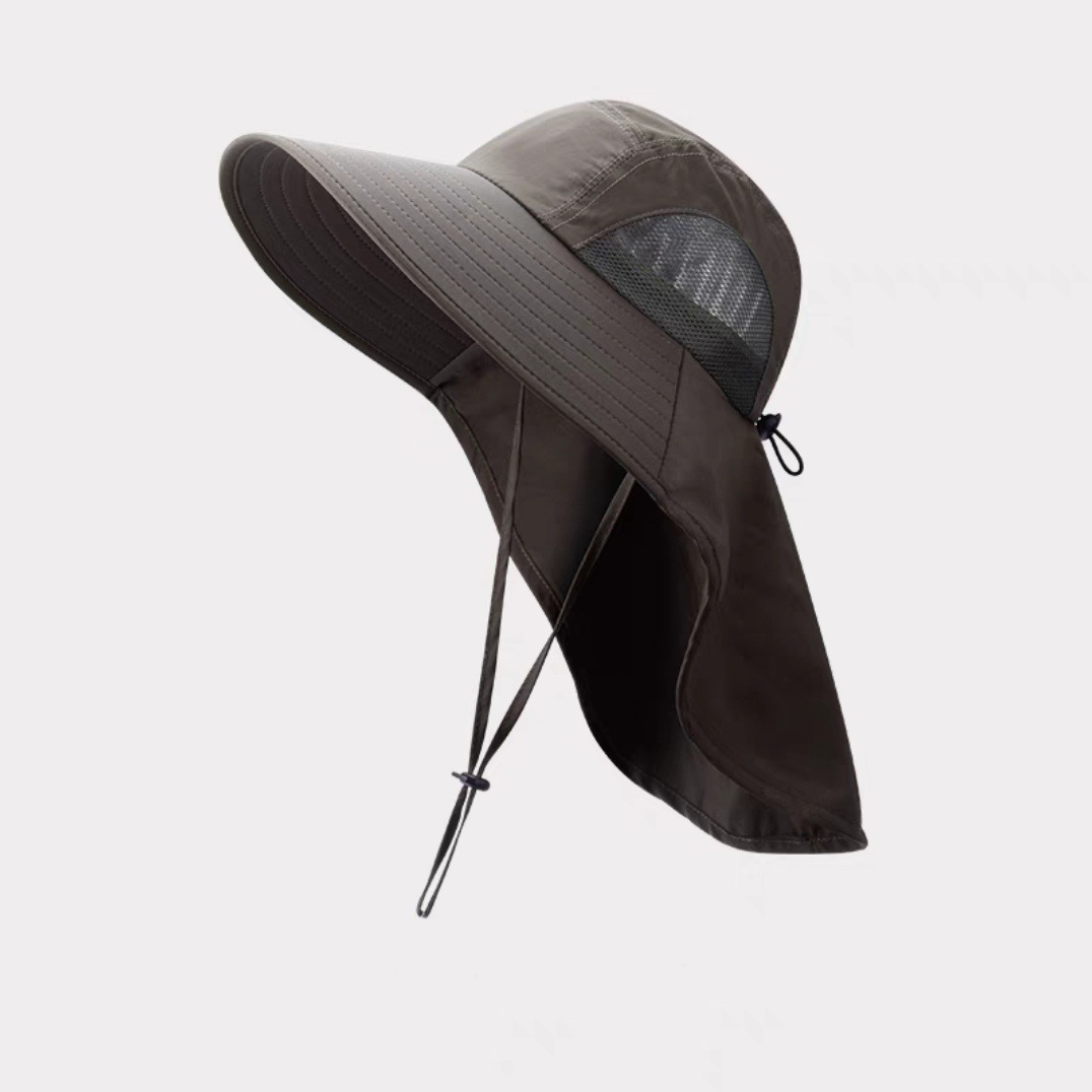 Wide Brim Sun Hat with Neck Flap 8