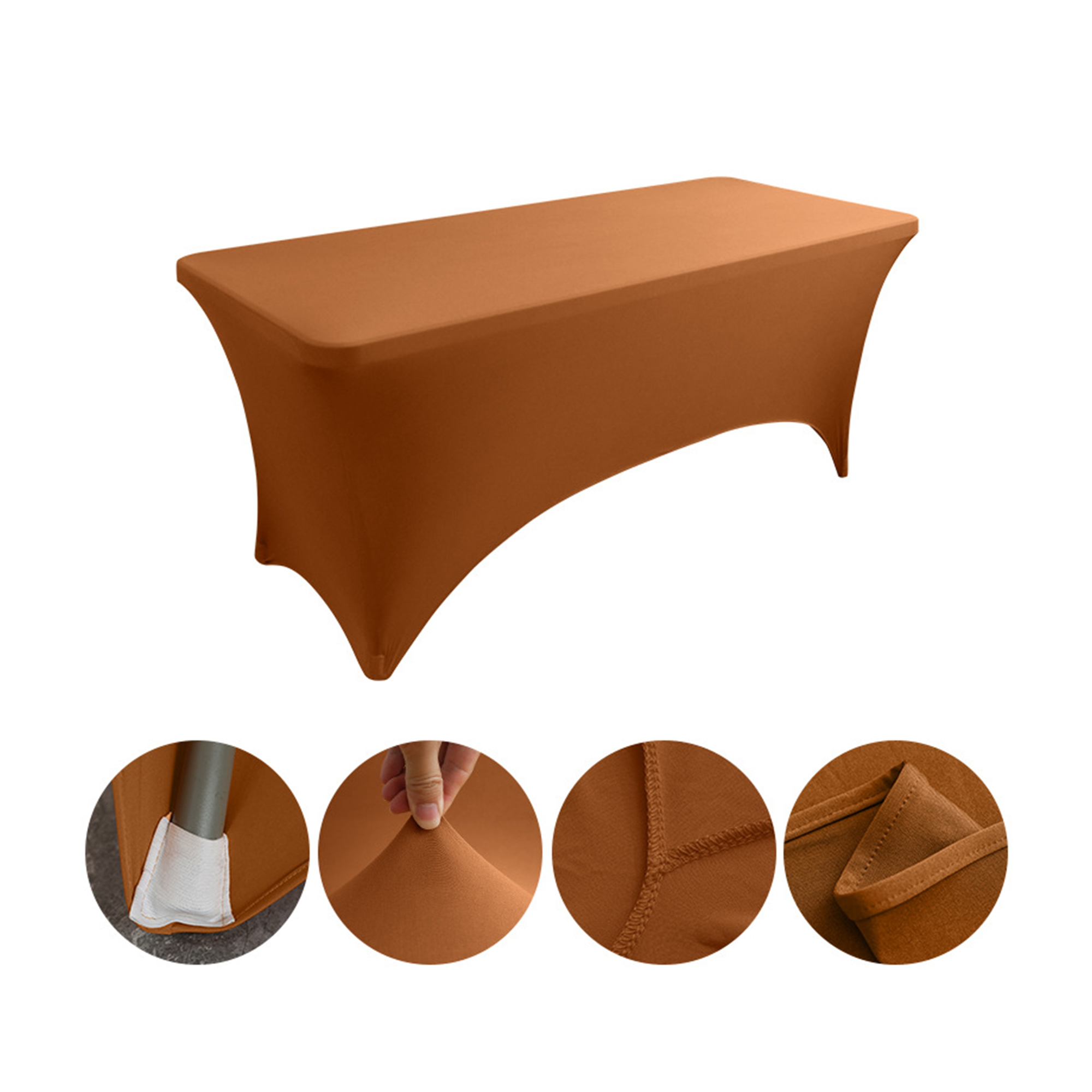 Six Foot Elastic Table Cover For Hotel And Restaurant Use 9