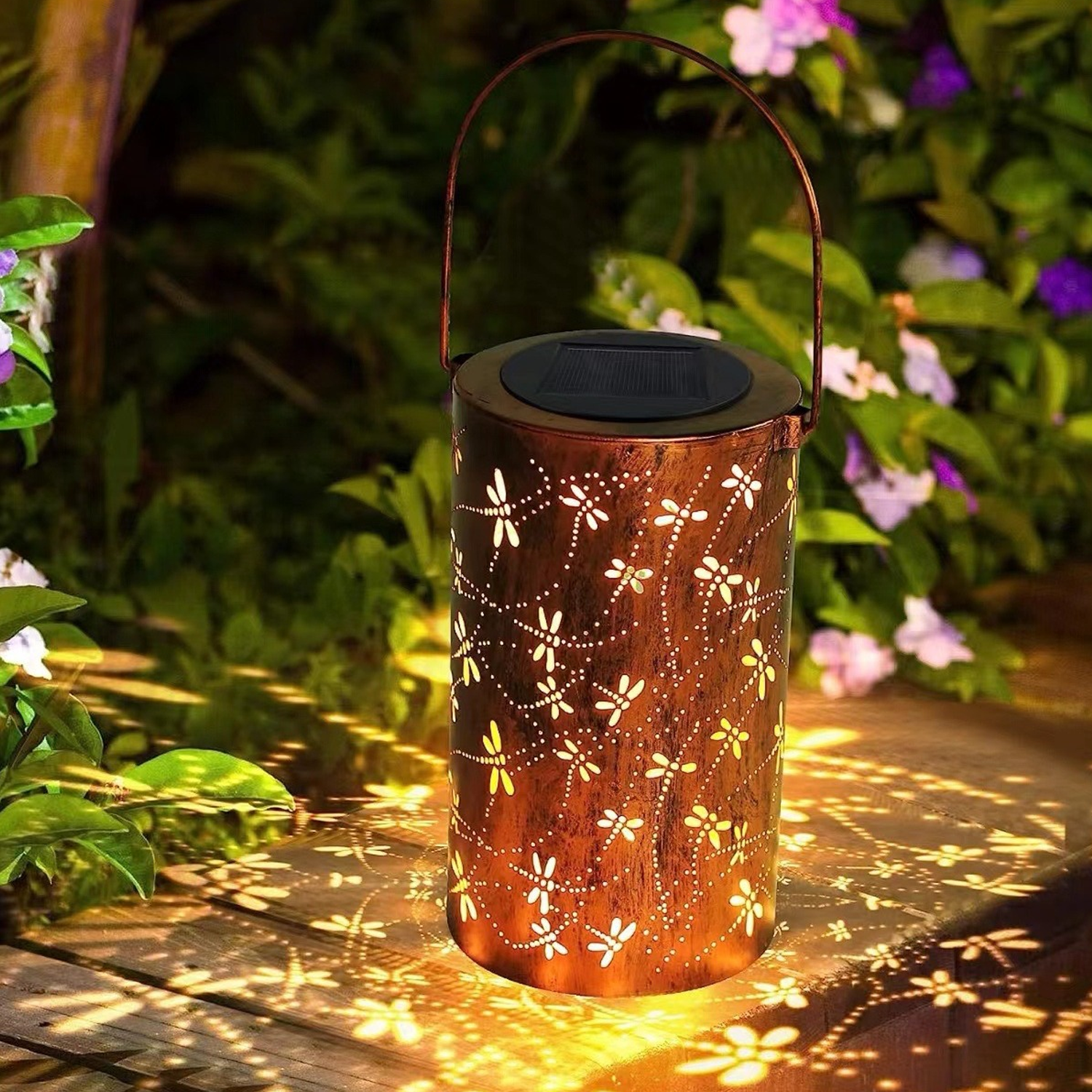 Solar Outdoor Waterproof Garden Decoration Dragonfly Lamp 6