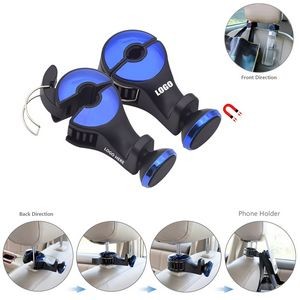Automobile Headrest Bag Hanger With Phone Holder And Self Lock Switch 12