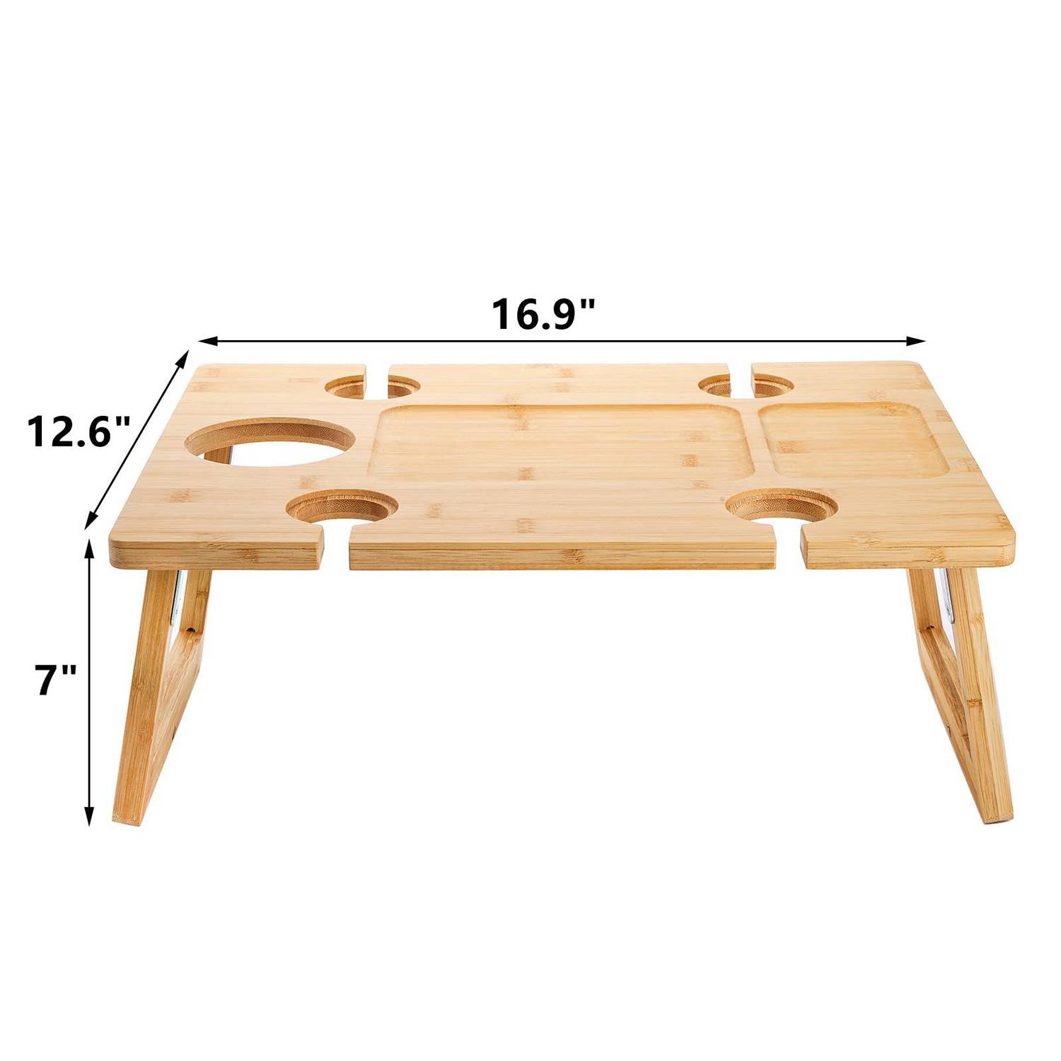 Wooden Folding Wine Picnic Table 7