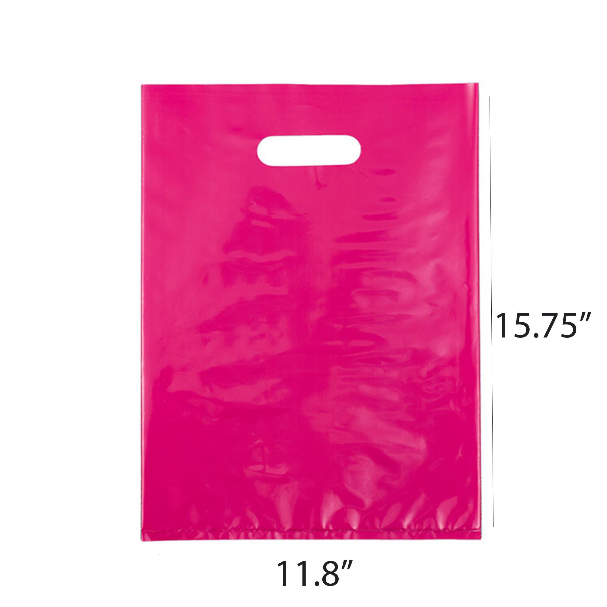 Die Cut Soft PE Plastic Handle Shopping Tote Bag 2