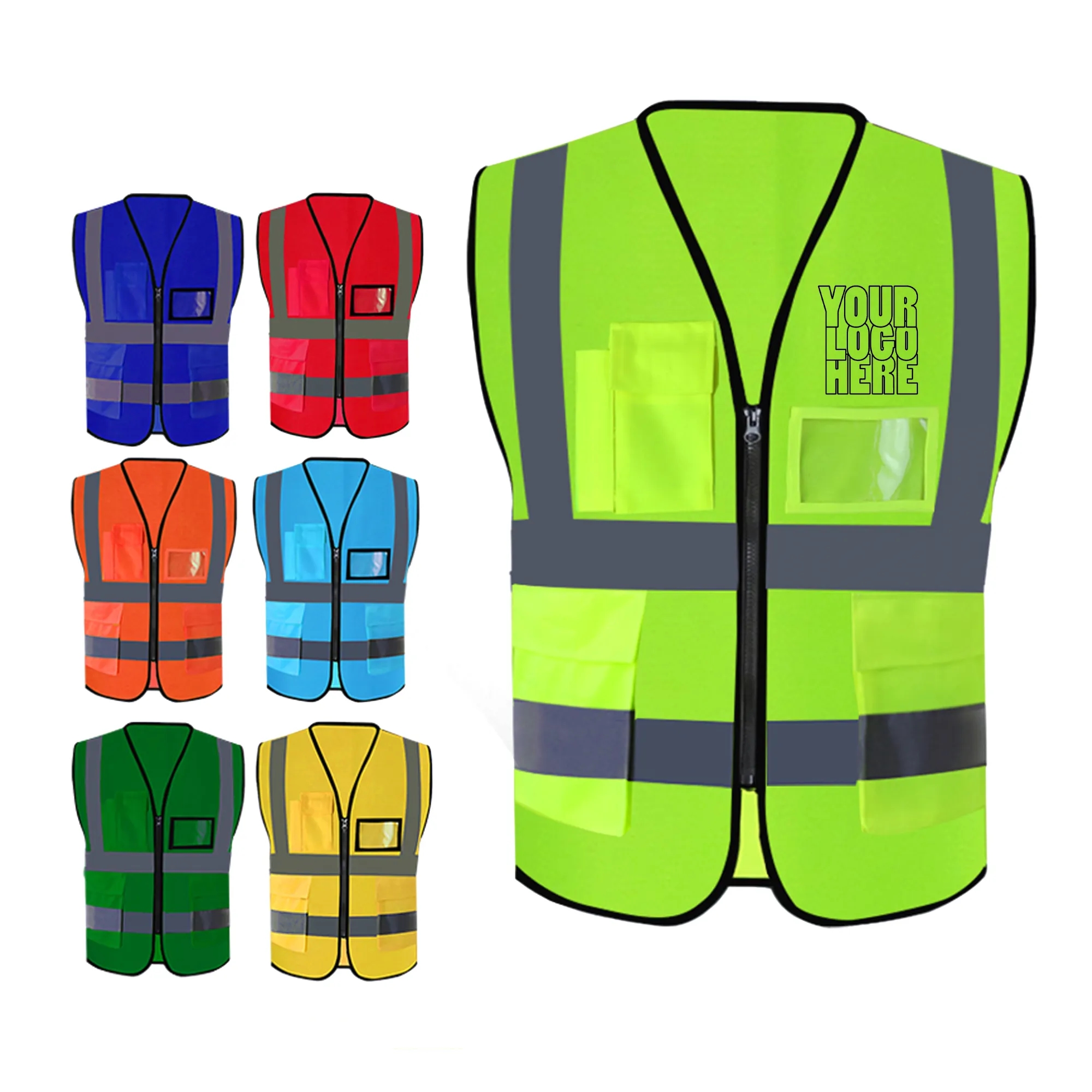 Multi-Pocket Reflective Safety Vest