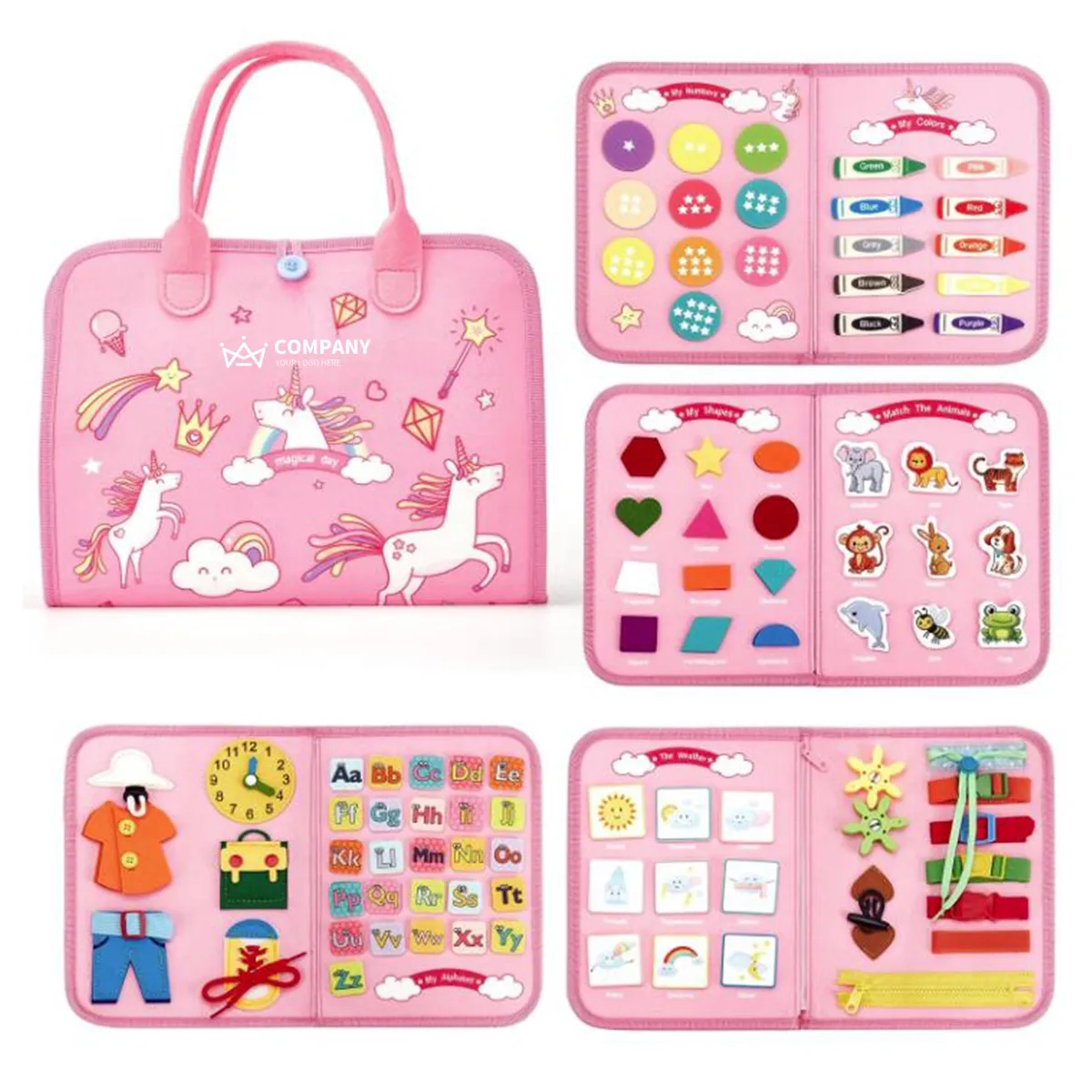 Busy Board - 7 in 1 Toddler Learning Activities Toys 5