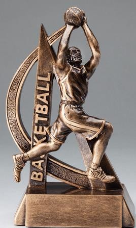 6-1/2" Ultra Action Male Basketball Player Sports Resin 2