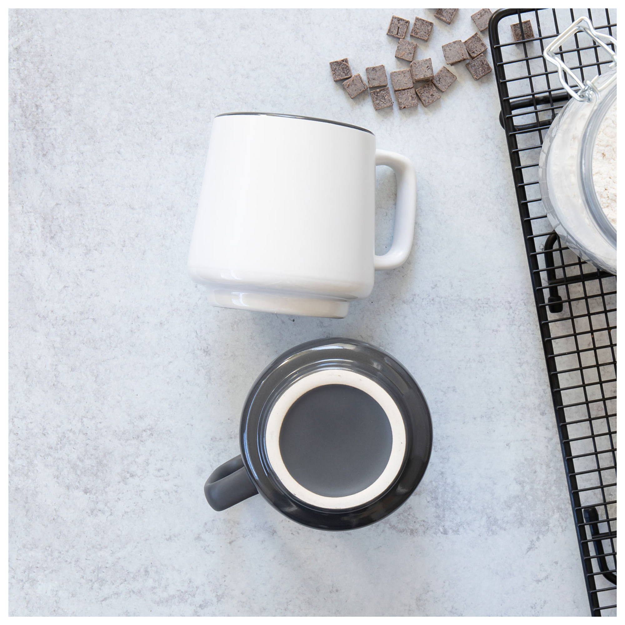 12 oz windsor mug matte gray