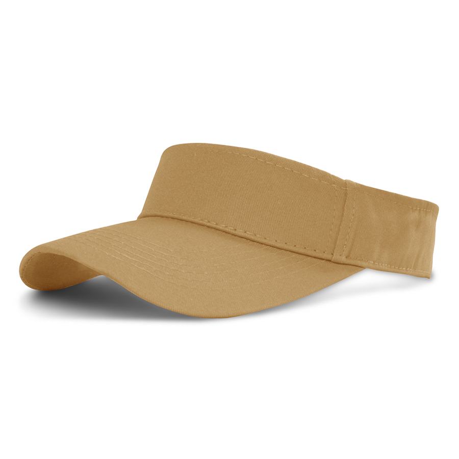 Stock Solid Color Cotton Visor 35