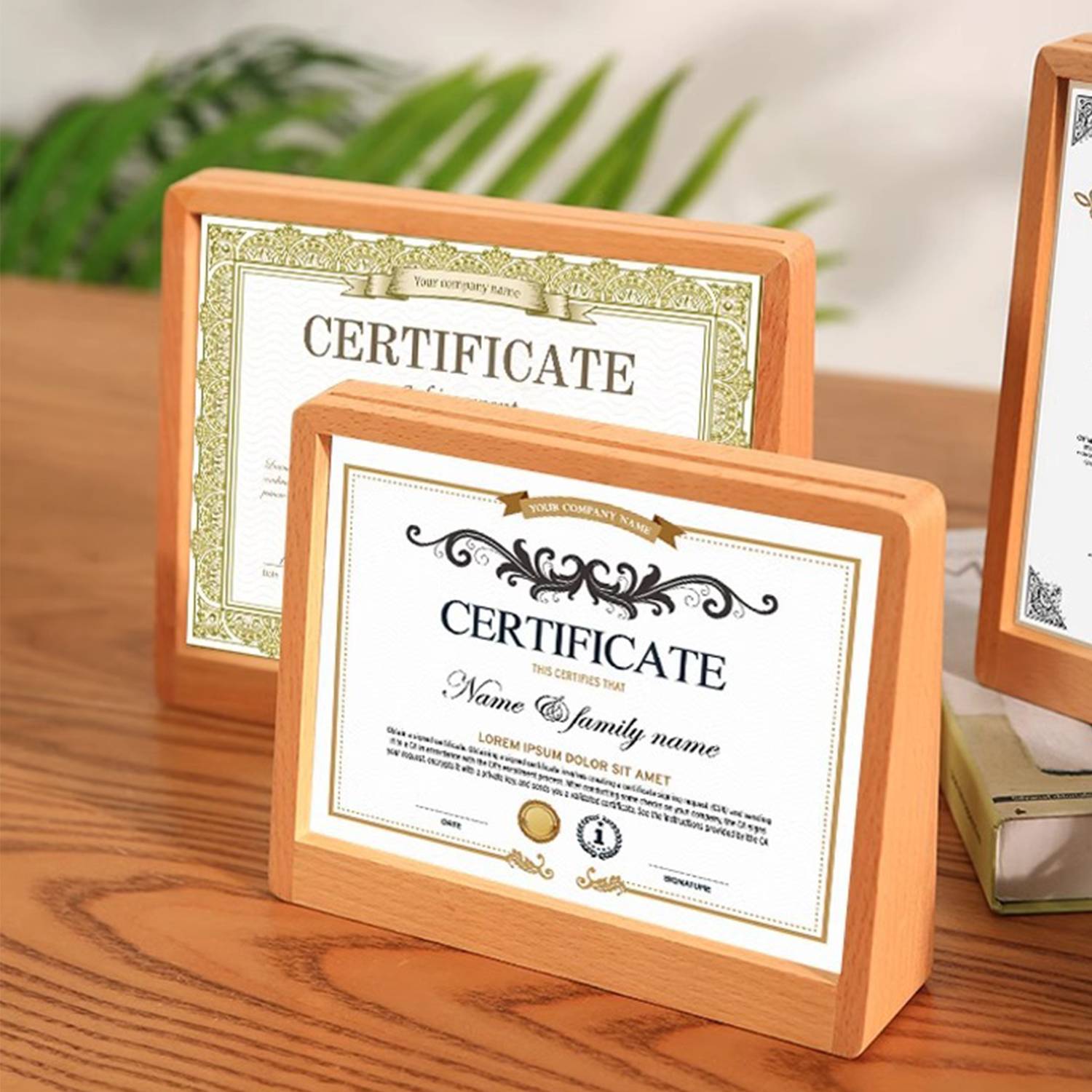 4x6inch Beech Wood Certificate Album Frame 4
