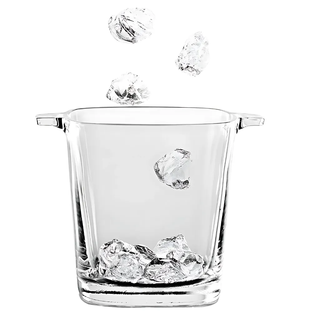 Square Glass Ice Bucket 5