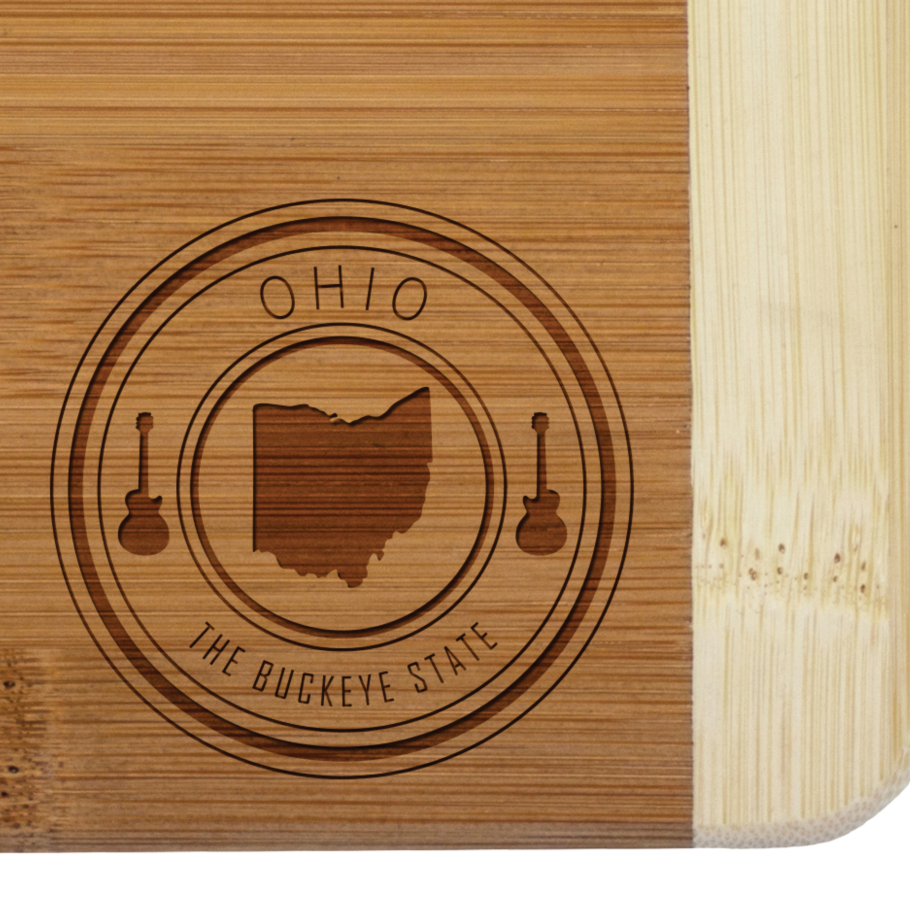Oregon State Stamp 2-Tone Bar Board 2