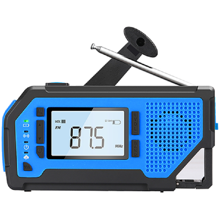 ResQ Emergency Weather Alert Radio – AM/FM/NOAA, 2000mAh Power Bank, Solar & Hand Crank 48