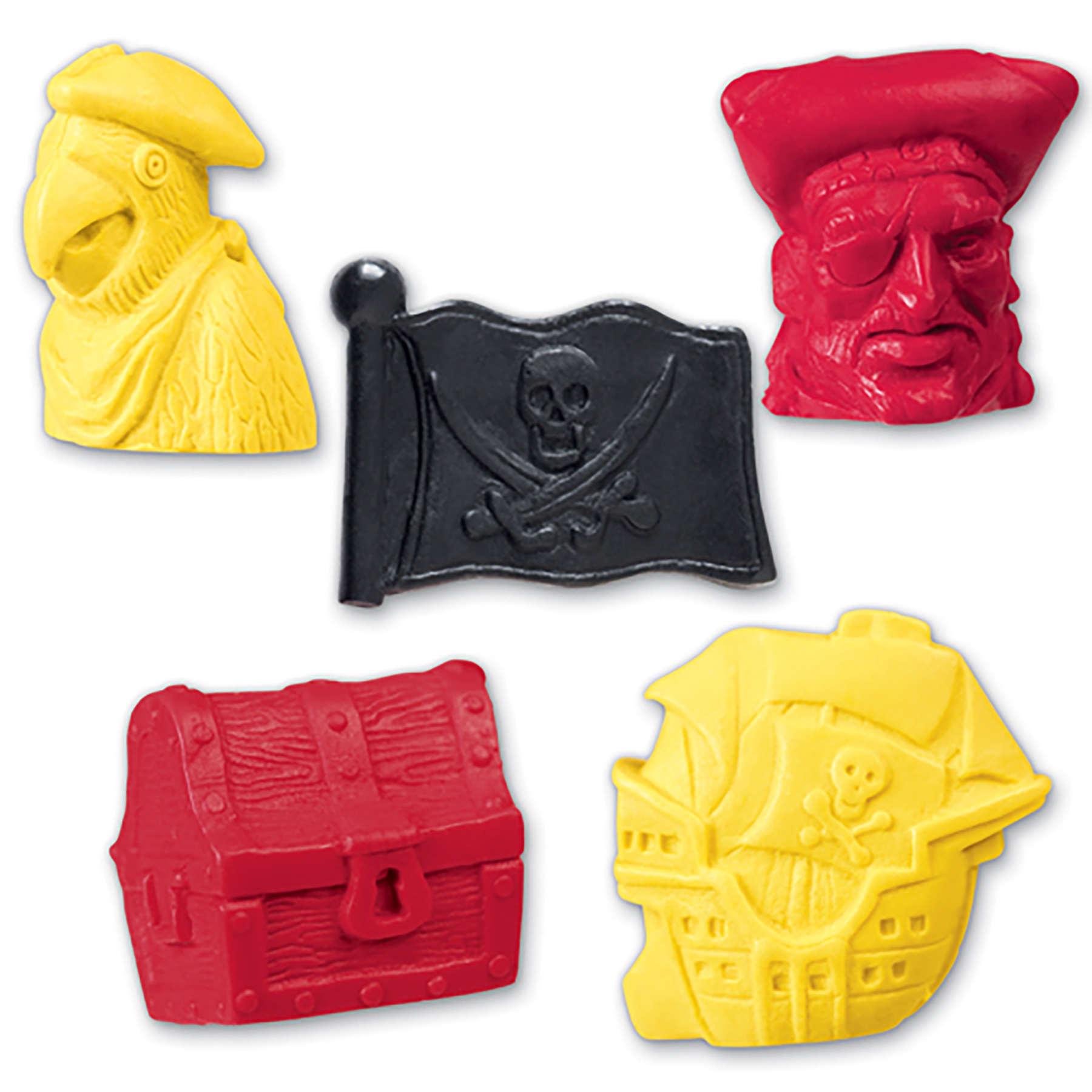 Pencil-Top Eraser Pirate Collection 1