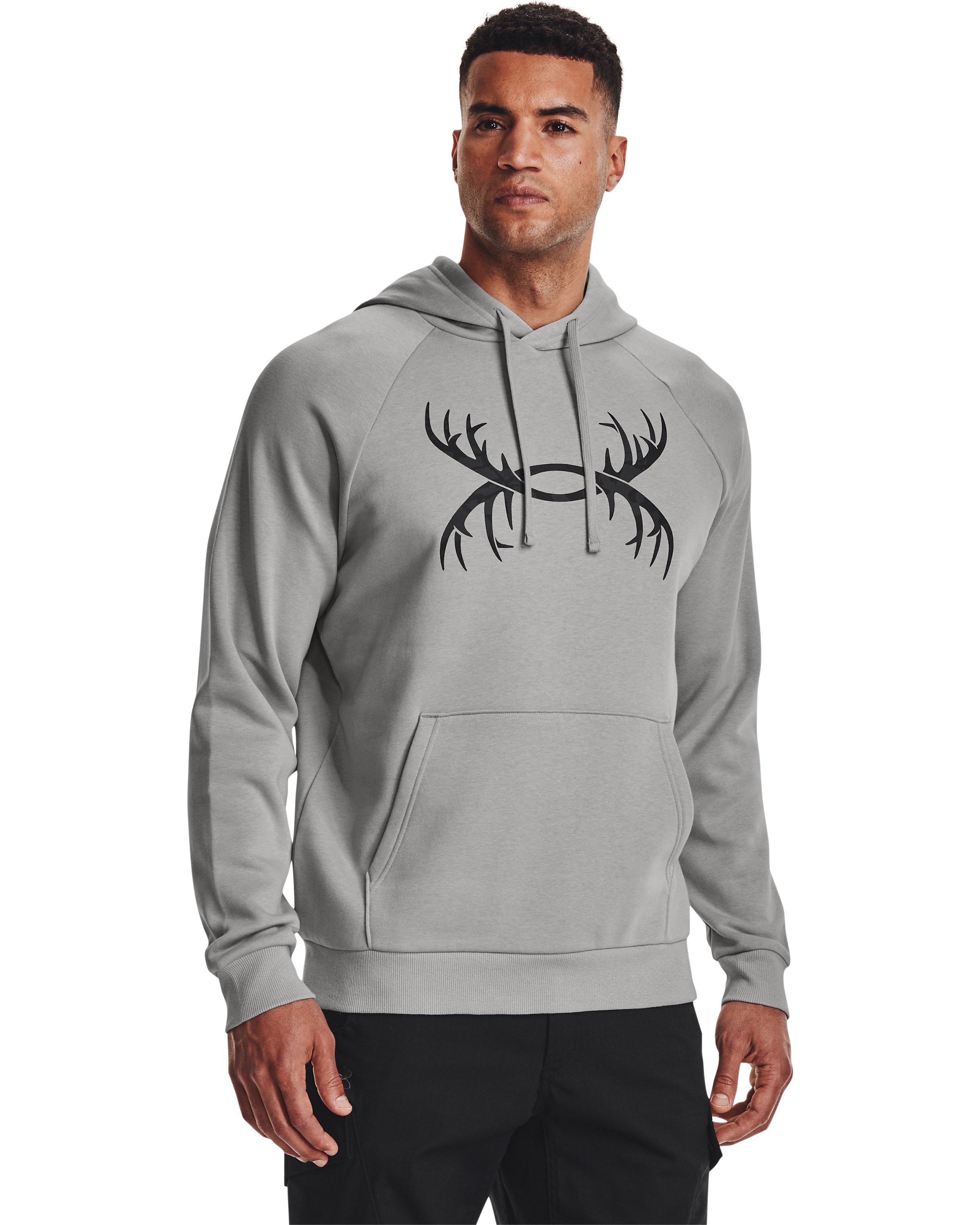 UA Rival Fleece Antler Men's Hoodie, custom hoodie or sweatshirt with logo imprint 5
