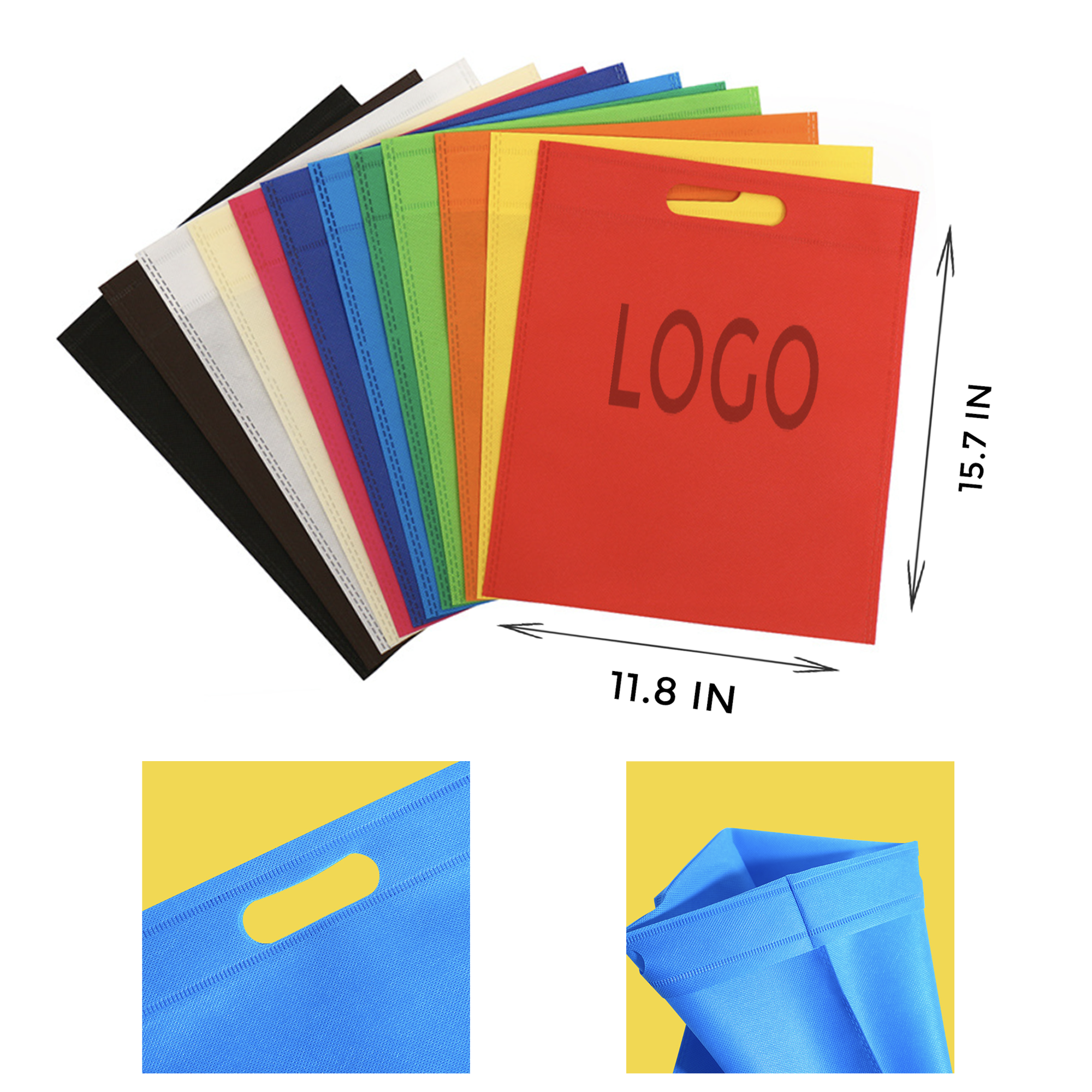 MOQ 10 PCS Eco - friendly Non - woven Flat Bag 2
