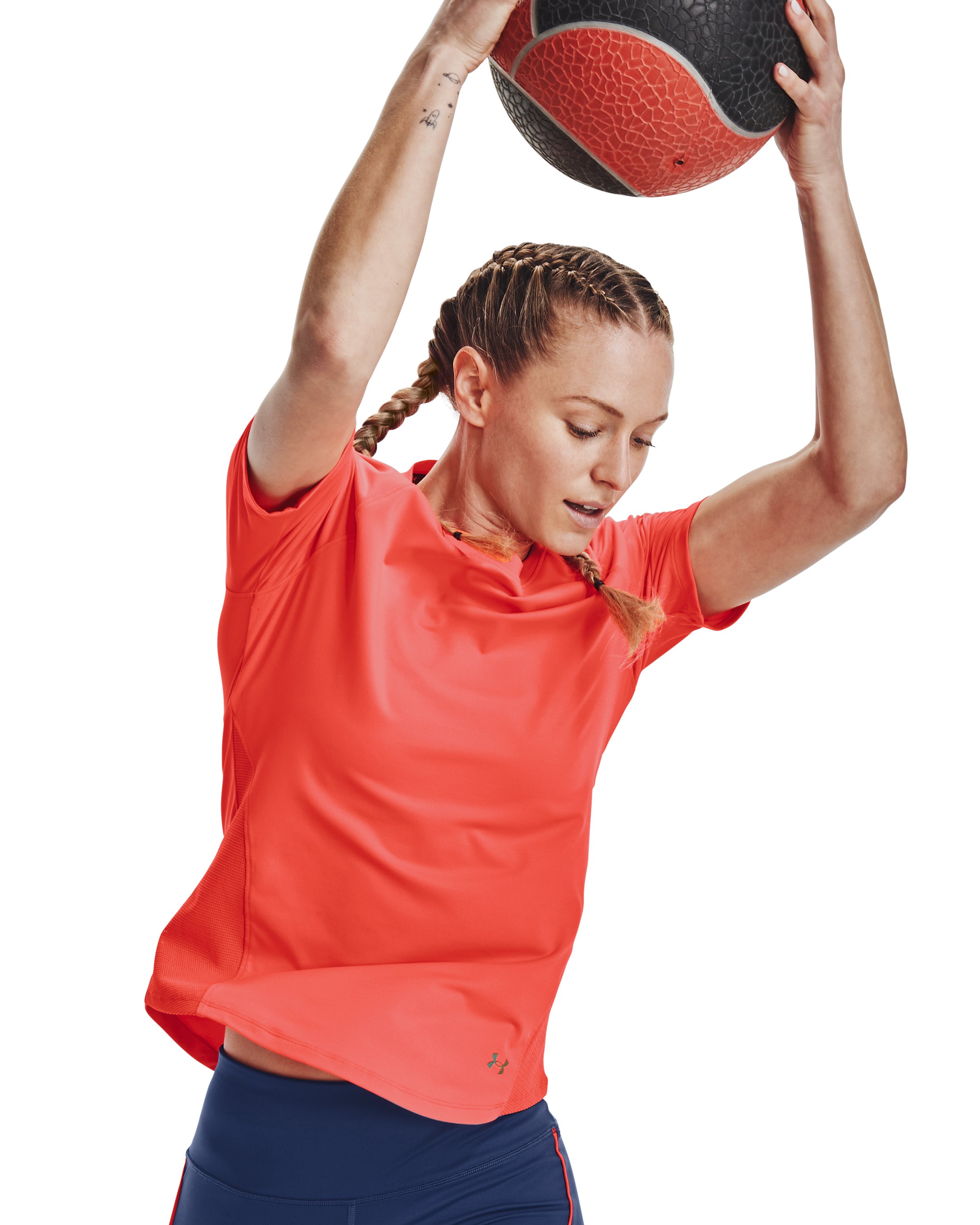 Women's UA RUSH HeatGear Mesh Short Sleeve  4