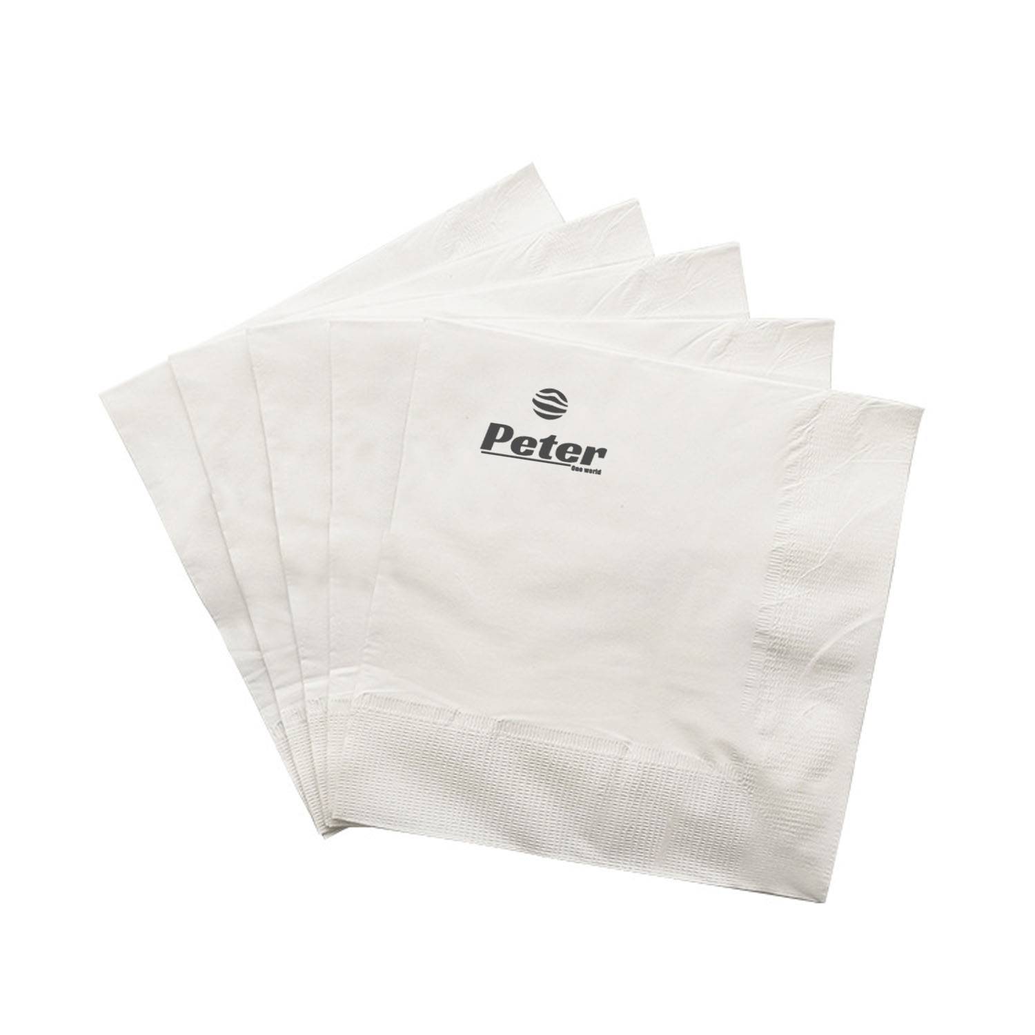 100 PCS White Skin Friendly Restaurant Beverage Napkins 2
