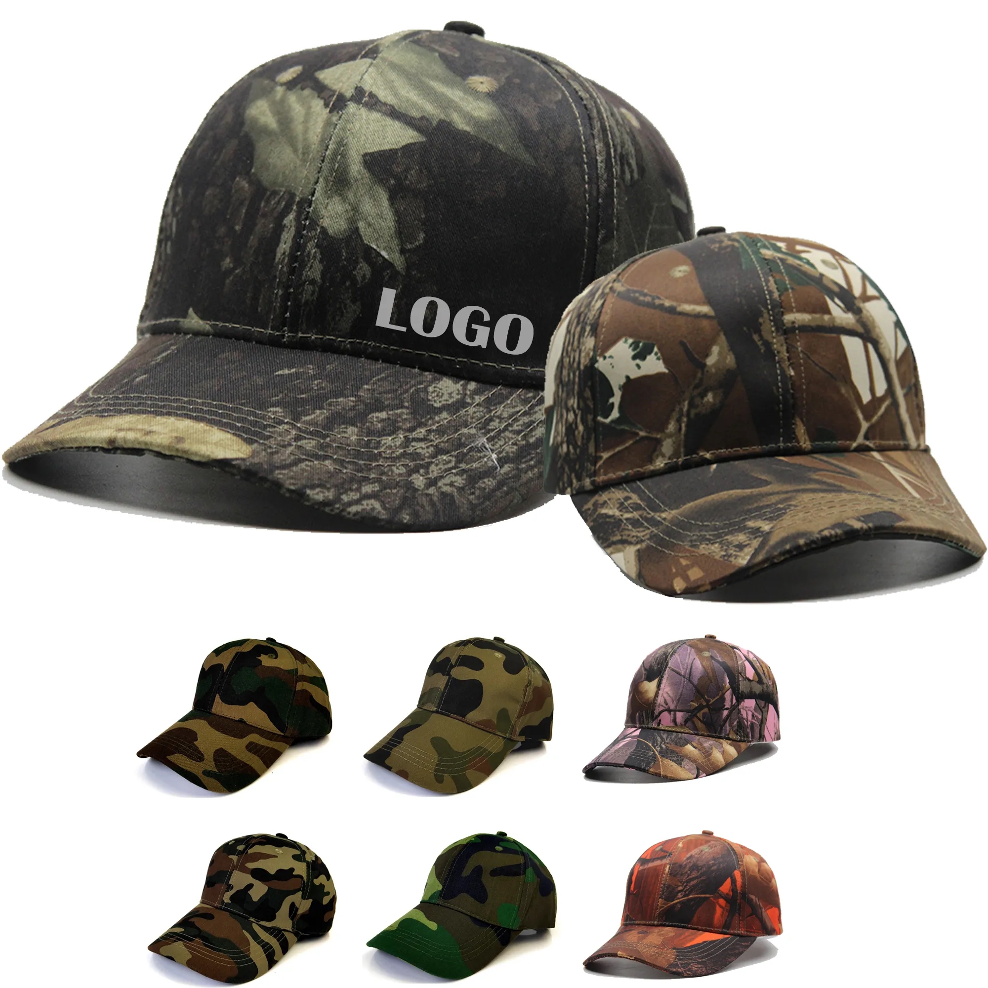 Low Profile Camouflage Twill Baseball Cap MOQ 30PCS 2