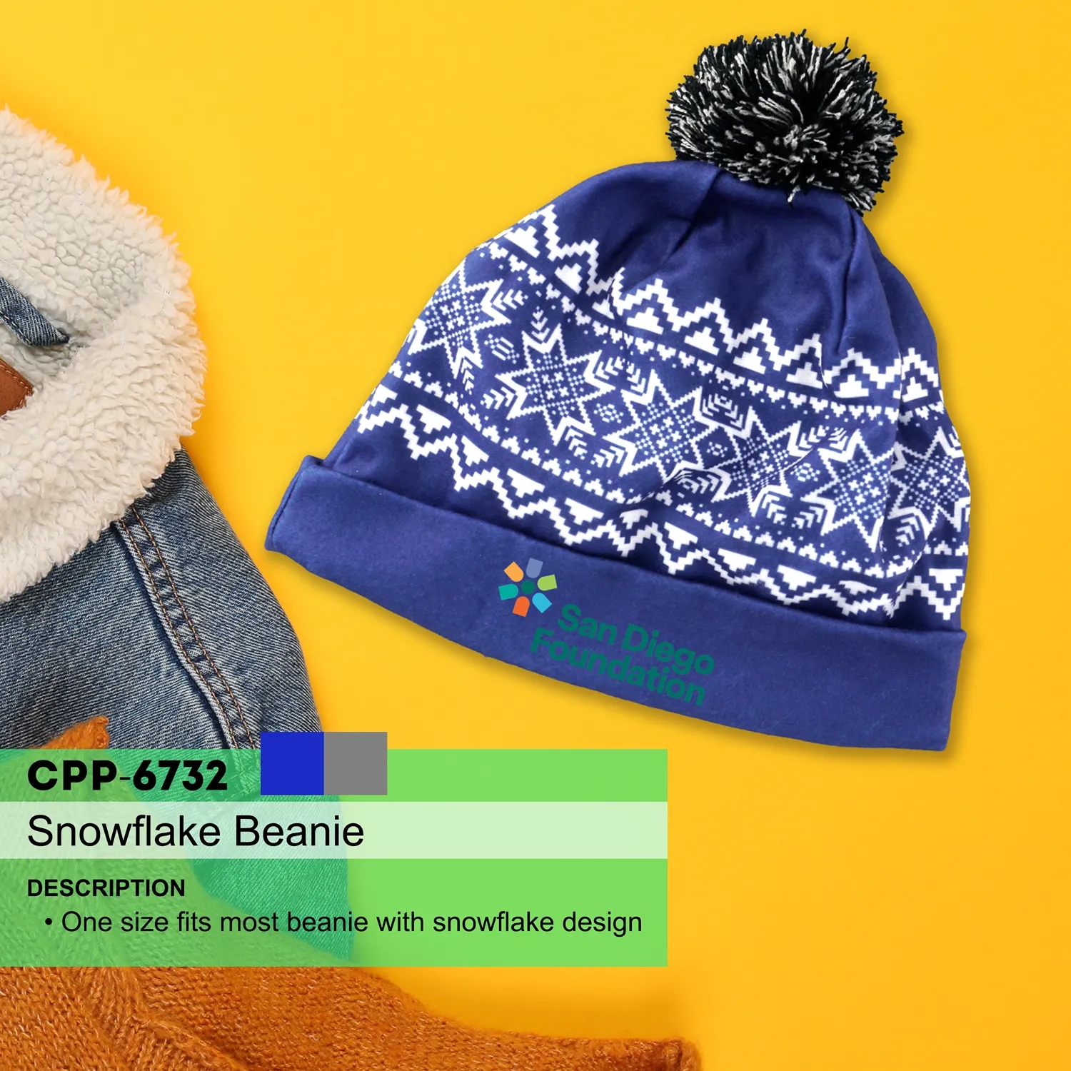 SNOWFLAKE BEANIE 6