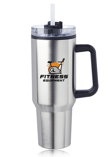 40 oz. Hugo Plastic Interior Stainless Steel Travel Mugs 6