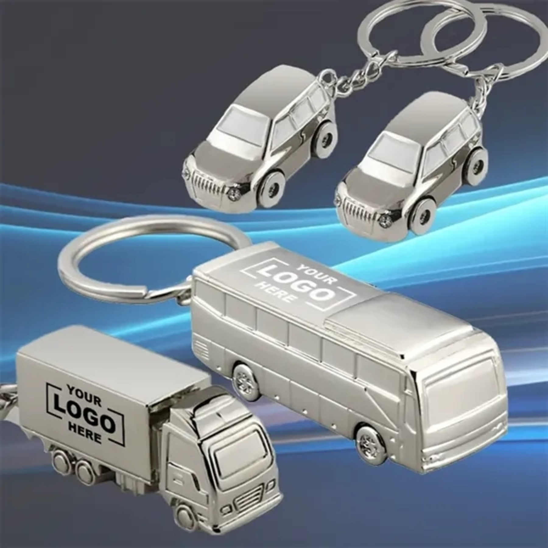 Car Model Metal Keychain
 1