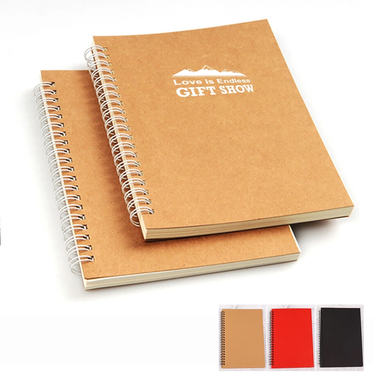 Kraft Cover Sprial Notebooks 2