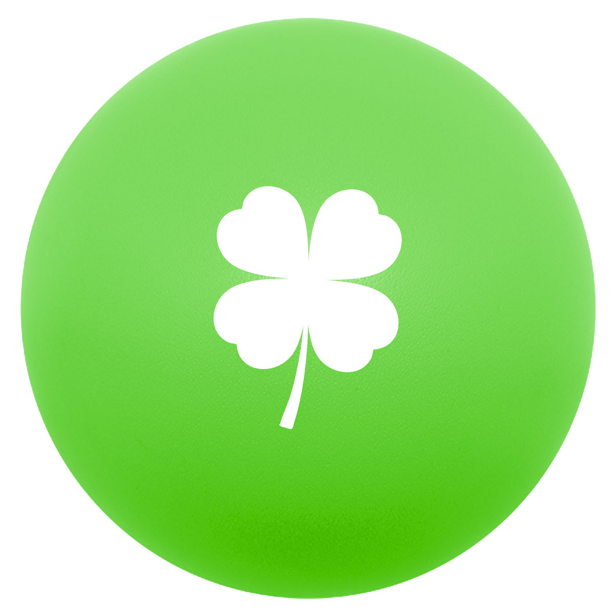 Four Leaf Clover Round Stress Ball 1