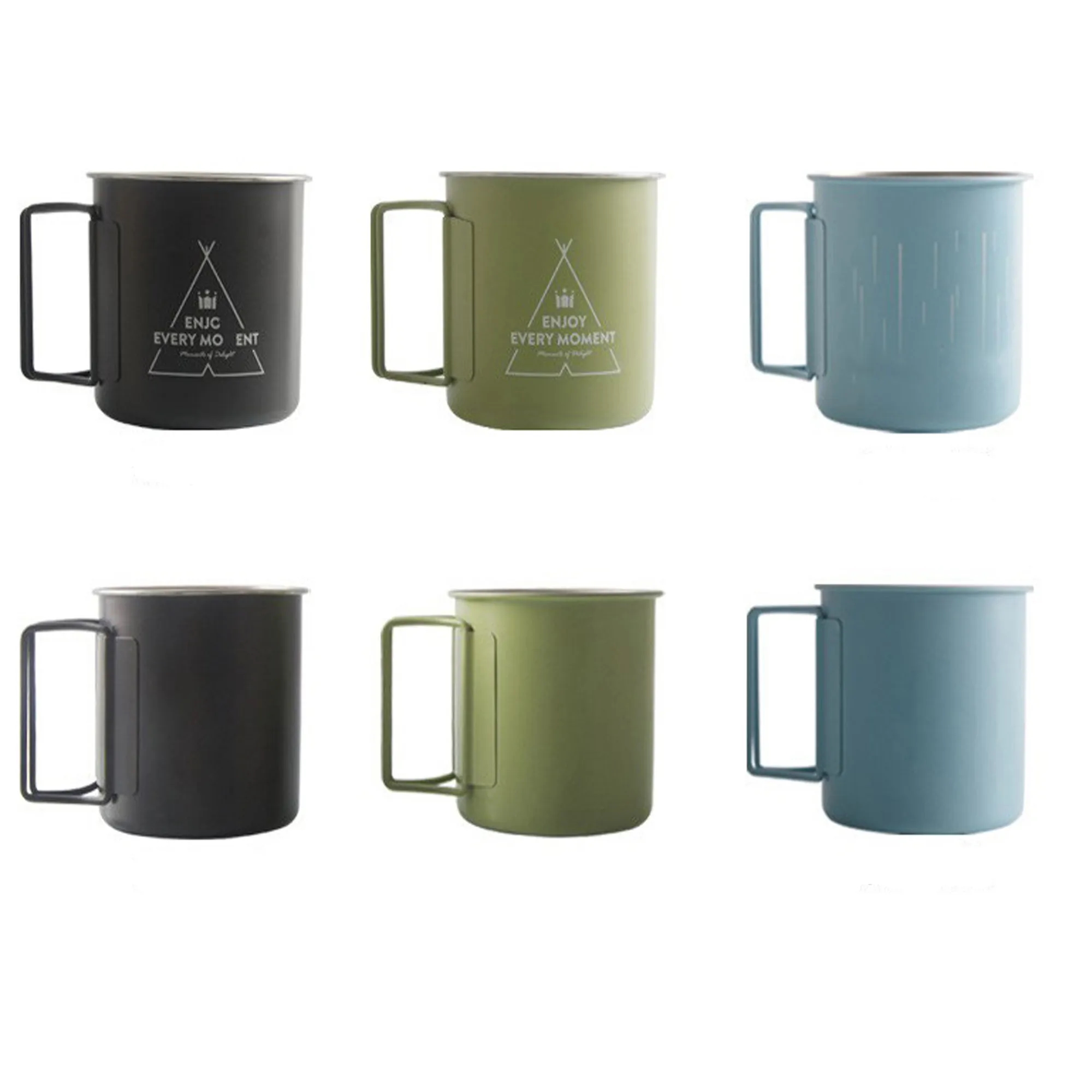 10oz Outdoor Camping Mug With Folding Handle MOQ50pcs 2