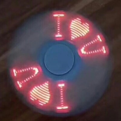 Pre-programmed LED Custom Message Light Up Fidget Spinner 5