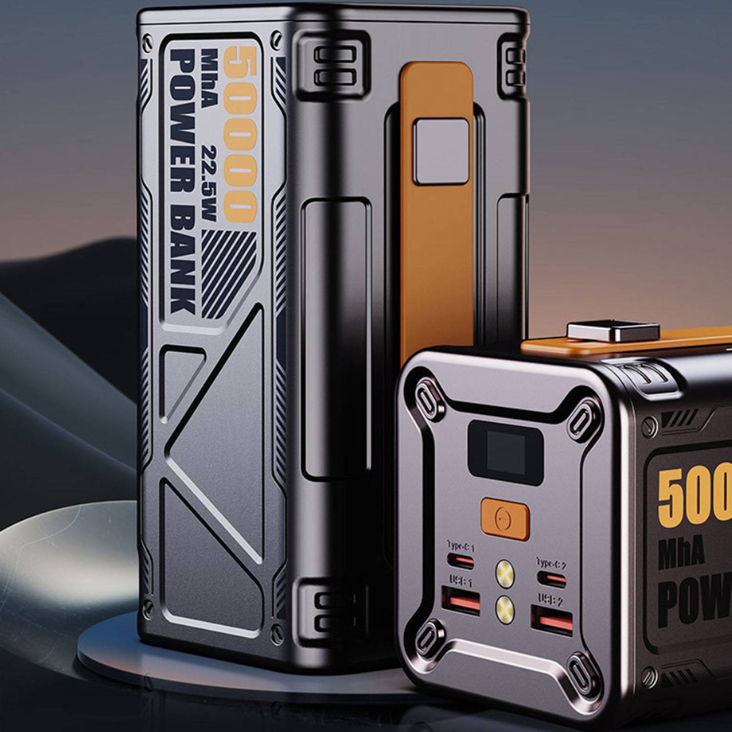 Outdoor 50000mAh Mini Portable Power Bank 5