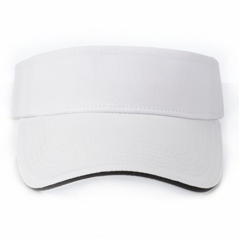 Solid Color Brushed Cotton Sandwich Visors