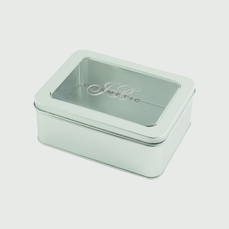 TIN CASE WITH HINGED WINDOW LID 1
