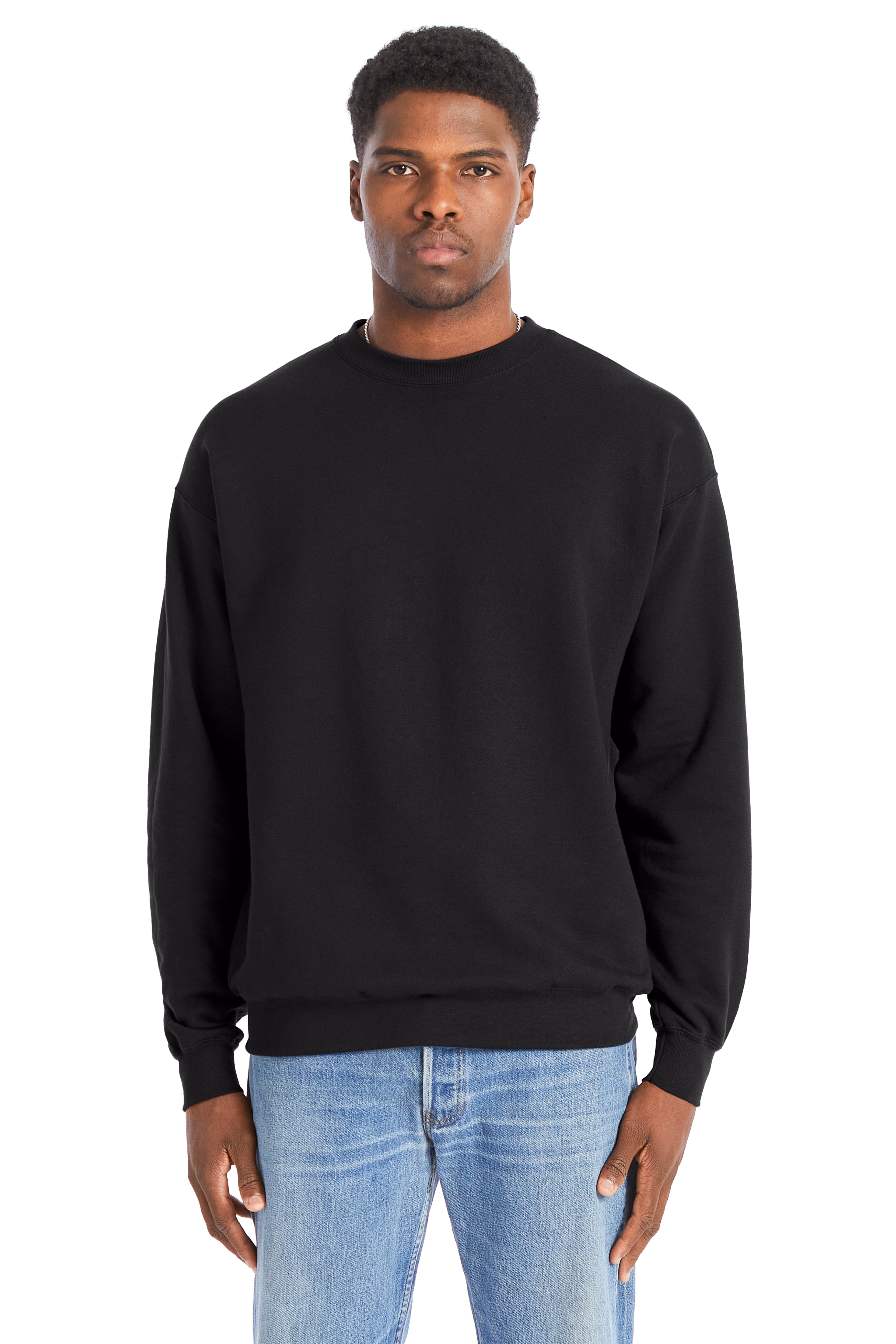 Hanes Perfect Sweat Crewneck, custom hoodie or sweatshirt with logo imprint 4