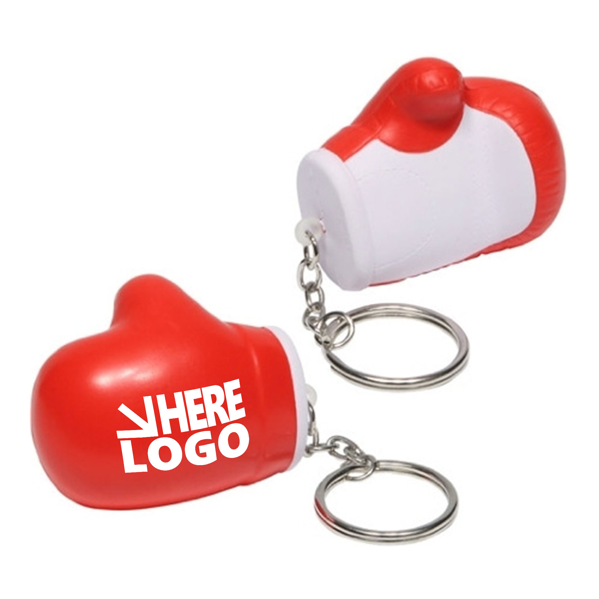 MOQ 20 Boxing Glove Key Chain Stress Reliever PU 1