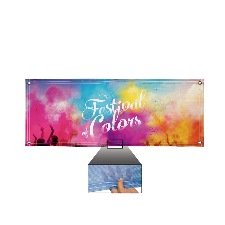 3' x 8' 9 oz. Mesh Vinyl Banner Single-Sided 3