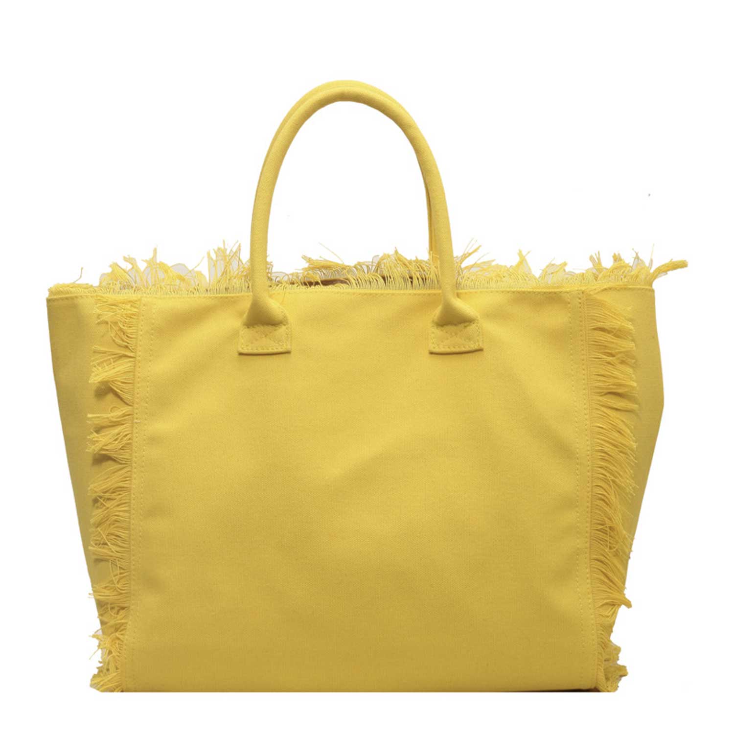 Boho Tassel Tote - Oversized Solid Canvas Shoulder Bag 6