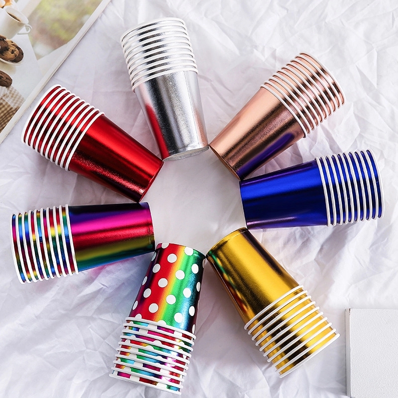 9oz Disposable Party Picnic Beverage Ice Cream Paper Cup 2
