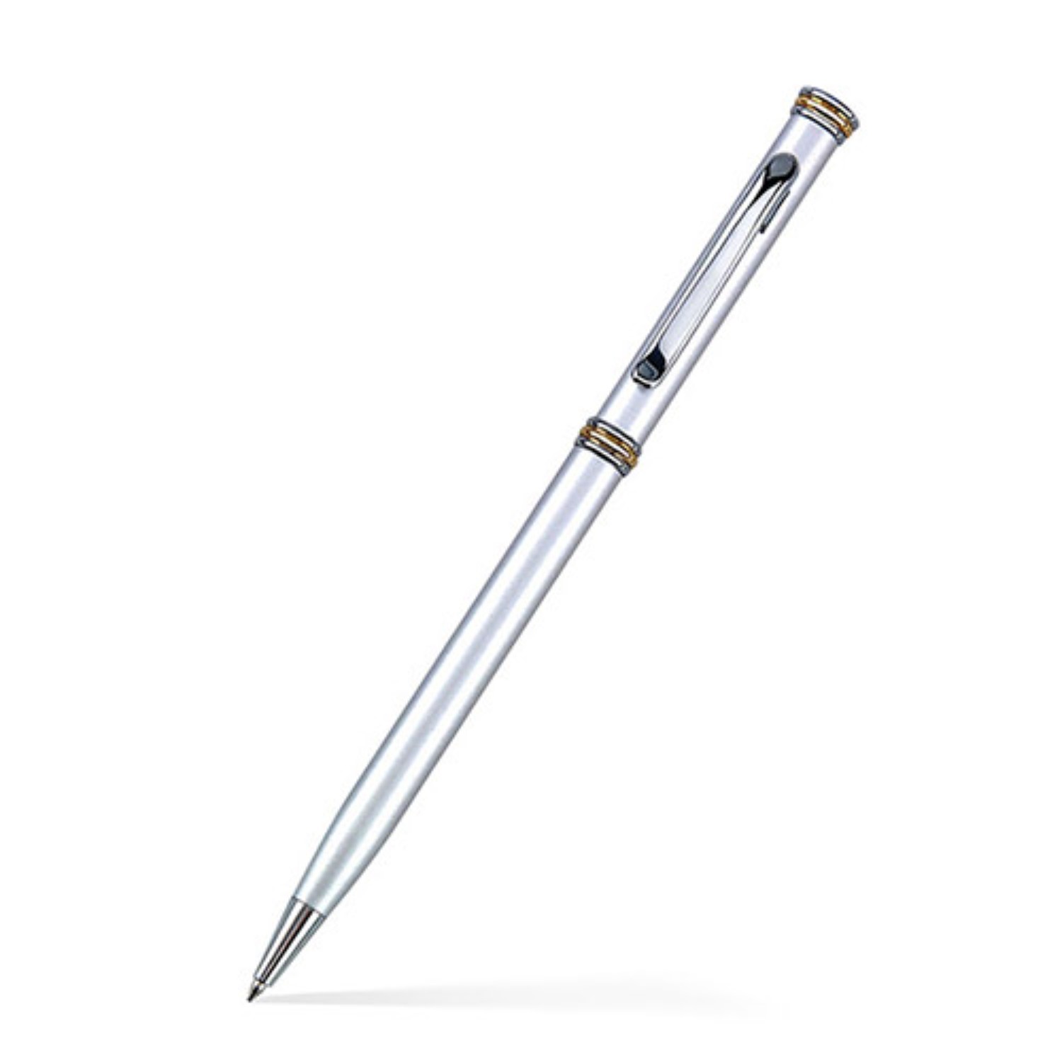 Metallic Ballpoint Twist Metal Pen - Chrome 3