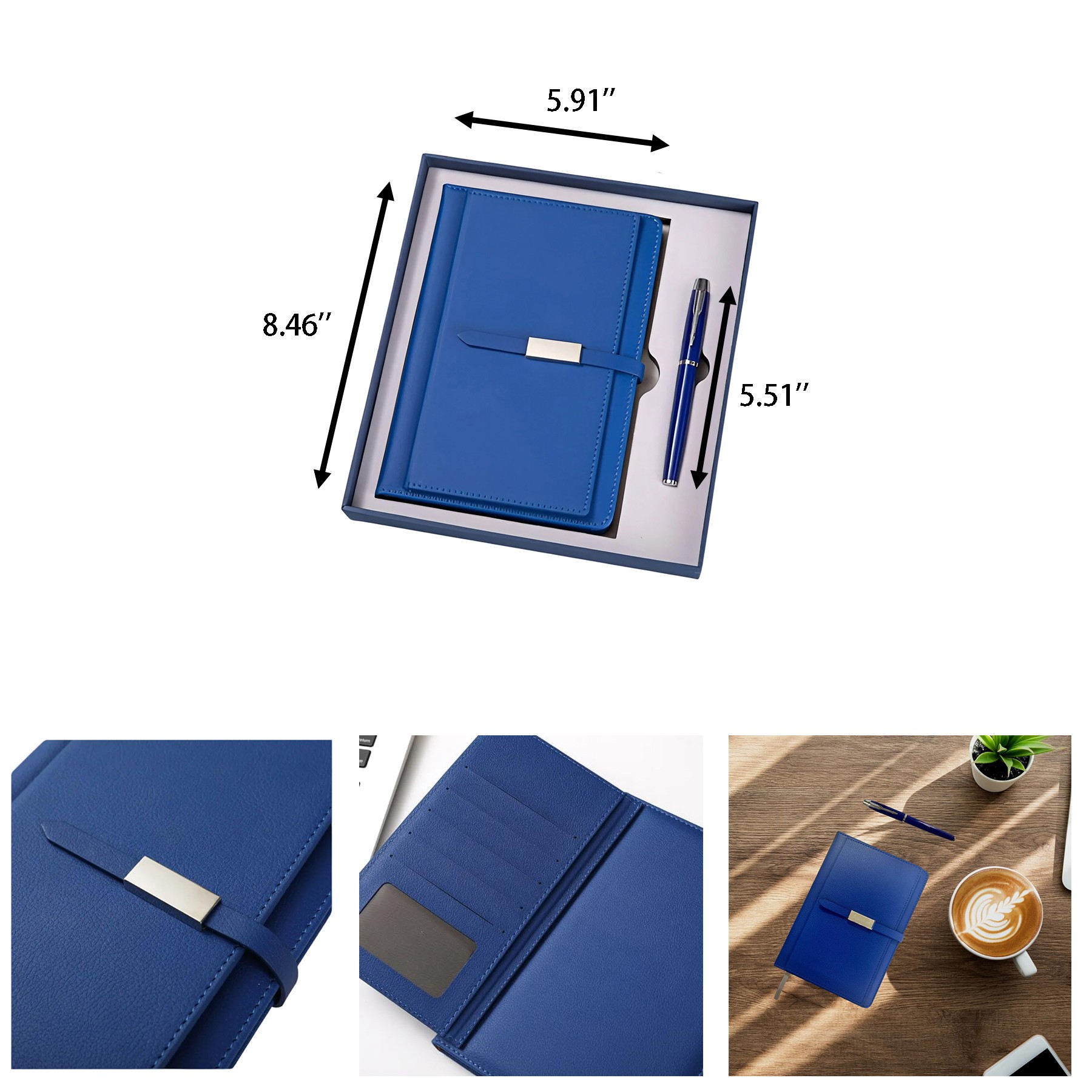 PU Leather A5 Notebook and Journal with Pen 2