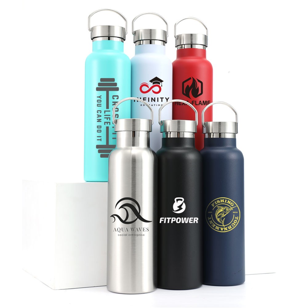 20 Oz. Water Bottle Double Insulated Stainless Steel, custom water bottle with logo imprint 2